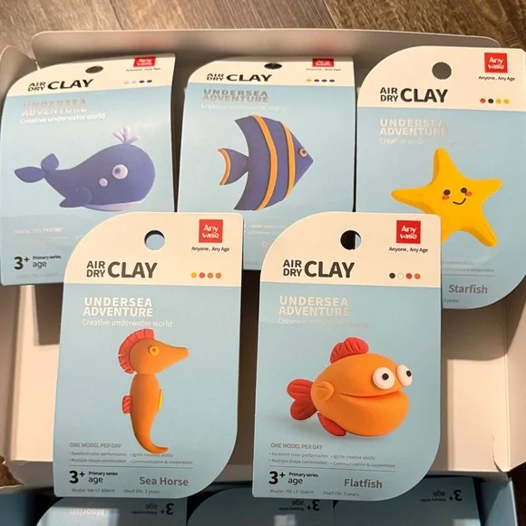 Adidas Undersea Adventure Clay Set - Blue, Red, Yellow (10 ct) - Picture 4 of 5